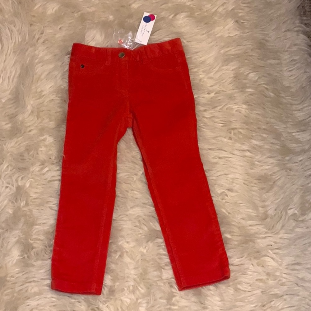 Jacadi Red,Skinny leg corduroy pants